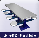 8MT-2492S - 8 Seat Table